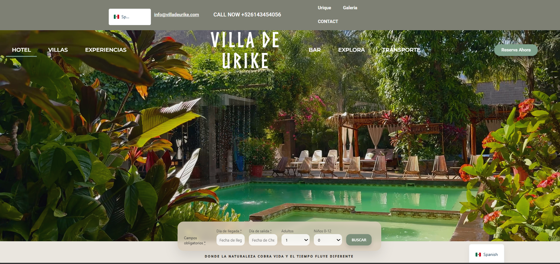 Villa de Urike website